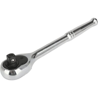 Terkšlė galvutėms chromuota | 1/2" | 250 mm | 90 dantukų YATO 2 Terkšlė galvutėms chromuota | 1/2" | 250 mm | 90 dantukų YATO 2