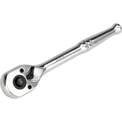 Terkšlė galvutėms chromuota | 1/4" | 150 mm | 90 dantukų YATO 4 Terkšlė galvutėms chromuota | 1/4" | 150 mm | 90 dantukų YATO 4