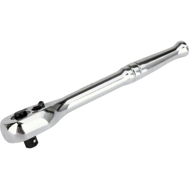 Terkšlė galvutėms chromuota | 1/4" | 150 mm | 90 dantukų YATO 5 Terkšlė galvutėms chromuota | 1/4" | 150 mm | 90 dantukų YATO 5