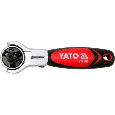 Terkšlė šarnyrinė 2in1 galvutėms ir antgaliams 6.3mm 1/4" YATO YT-03311 2 Terkšlė šarnyrinė 2in1 galvutėms ir antgaliams 6.3mm 1/4" YATO YT-03311 2