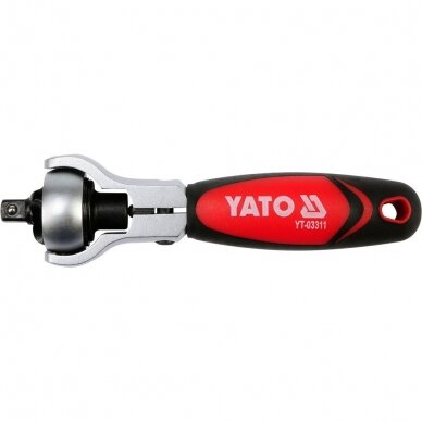 Terkšlė šarnyrinė 2in1 galvutėms ir antgaliams 6.3mm 1/4" YATO YT-03311 1 Terkšlė šarnyrinė 2in1 galvutėms ir antgaliams 6.3mm 1/4" YATO YT-03311 1