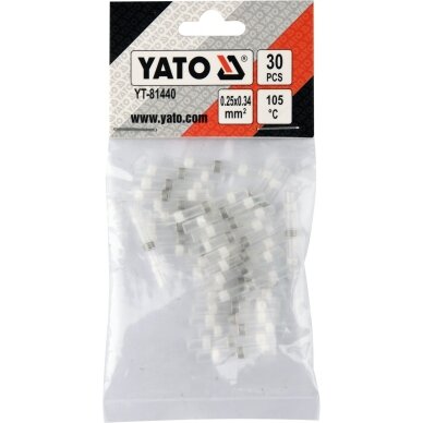 Termo gilzės su alavu 1.7 mm – 30 vnt. YATO YT-81440 2 Termo gilzės su alavu 1.7 mm – 30 vnt. YATO YT-81440 2