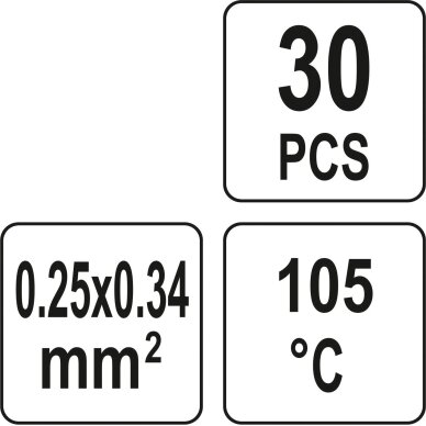 Termo gilzės su alavu 1.7 mm – 30 vnt. YATO YT-81440 3