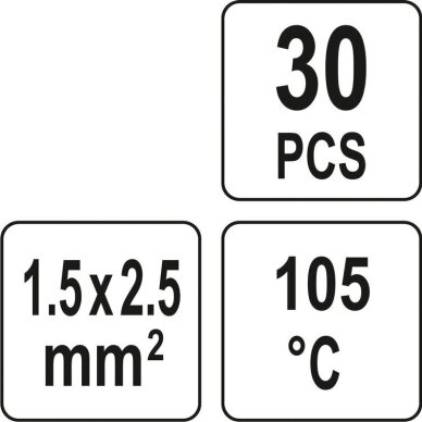 Termo gilzės su alavu 4.5 mm – YATO YT-81442, 30 vnt. 3