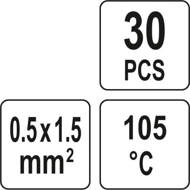 Termo movos su alavu 2.7 mm – 30 vnt. YATO YT-81441 3