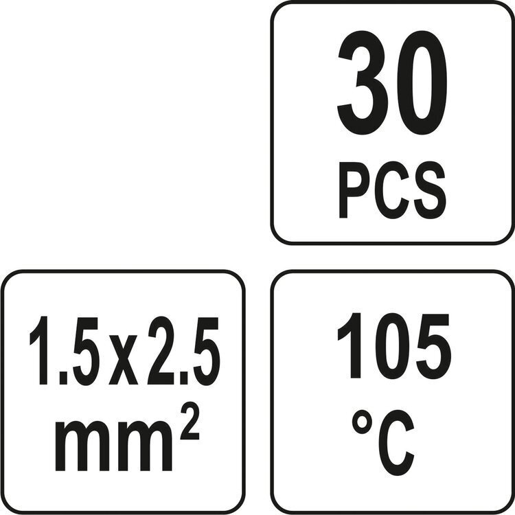 Termo gilzės su alavu 4.5 mm – YATO YT-81442, 30 vnt. 3