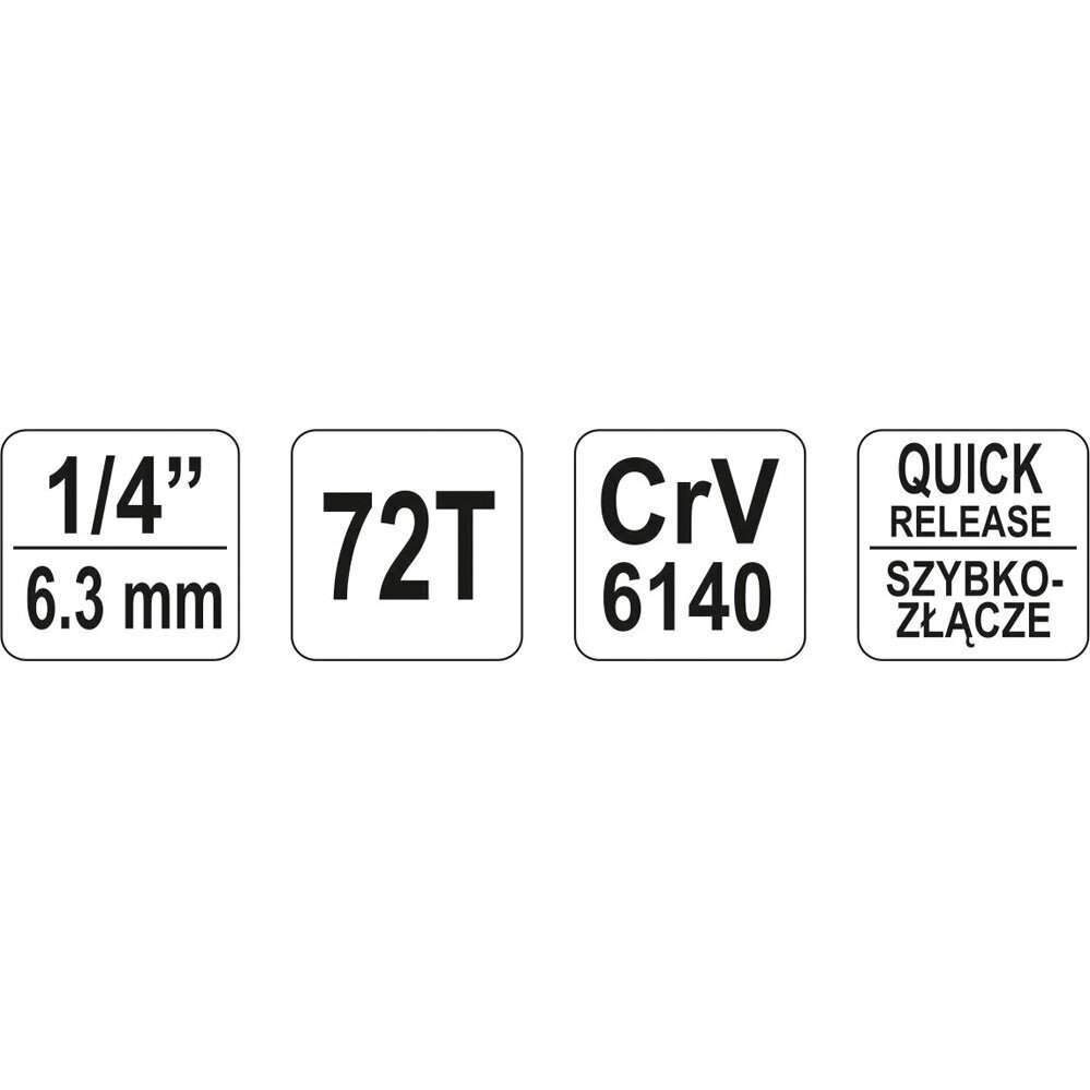Terkšlė maža 1/4" YATO YT-0730 2 Terkšlė maža 1/4" YATO YT-0730 2