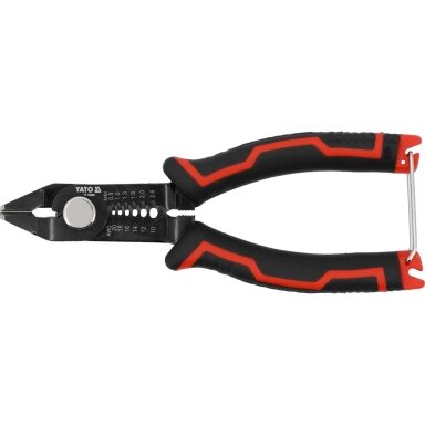 Tikslios šoninės replės | su vielos valymo funkcijomis | 160 mm YATO