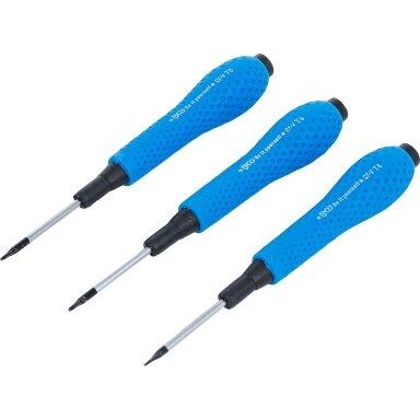 Tikslių atsuktuvų rinkinys Torx T4, T5, T6 3vnt. BGS 803 Tikslių atsuktuvų rinkinys Torx T4, T5, T6 3vnt. BGS 803