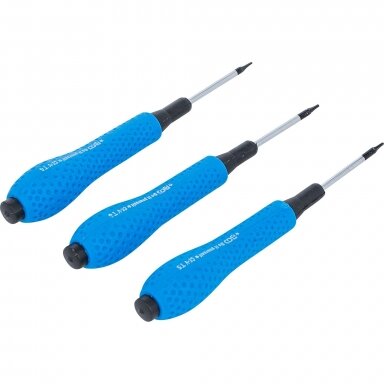Tikslių atsuktuvų rinkinys Torx T4, T5, T6 3vnt. BGS 803 Tikslių atsuktuvų rinkinys Torx T4, T5, T6 3vnt. BGS 803