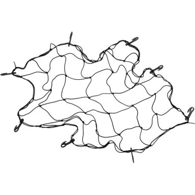 Tinklas bagažinei su kabliais 90x90cm Vorel