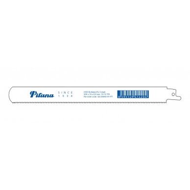 Tiesinis pjūklelis paletėms PILANA 200x0,9 mm. 10TPI Tiesinis pjūklelis paletėms PILANA 200x0,9 mm. 10TPI