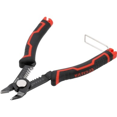 Tikslios šoninės replės | su vielos valymo funkcijomis | 160 mm YATO 3