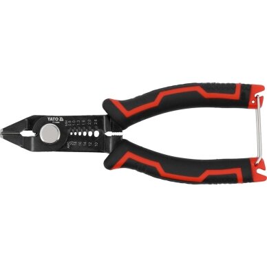 Tikslios šoninės replės | su vielos valymo funkcijomis | 160 mm YATO