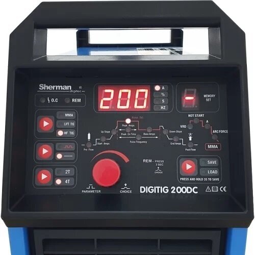 TIG suvirinimo aparatas inverterinis Sherman DIGITIG 200DC 2