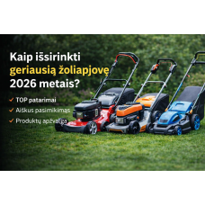 TOP žoliapjovės 2026 TOP žoliapjovės 2026