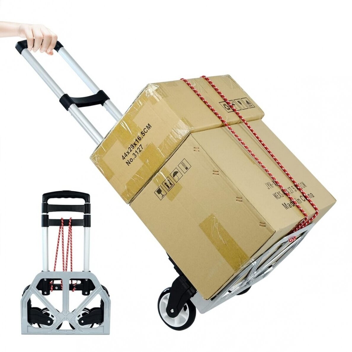 Transportavimo vežimėlis aliuminis, sudedamas 70kg Essen Tools RA-60A 7 Transportavimo vežimėlis aliuminis, sudedamas 70kg Essen Tools RA-60A 7