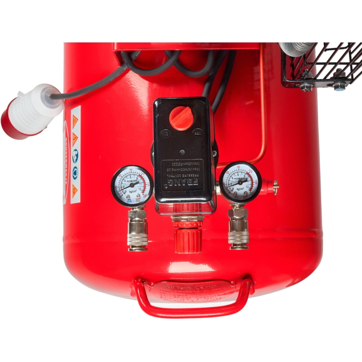 Trifazis oro kompresorius 200L 8Bar 4,3kW Kraftdele KD407 13