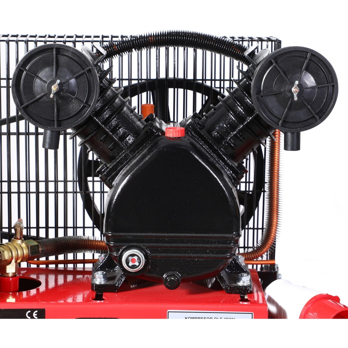 Trifazis oro kompresorius 200L 8Bar 4,3kW Kraftdele KD407 4