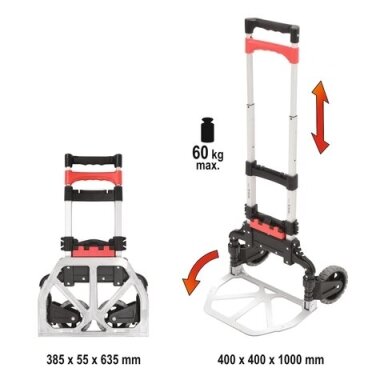 Transportavimo vežimėlis, keliamoji galia 60kg YATO YT-37410 Transportavimo vežimėlis, keliamoji galia 60kg YATO YT-37410