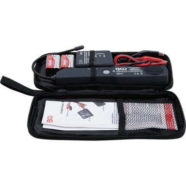 Trumpo jungimo ir laidų detektorius 12–24 V DC BGS-technic Trumpo jungimo ir laidų detektorius 12–24 V DC BGS-technic