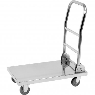 Transportavimo vežimėlis-platforma, nerūdijantis plienas 720x450mm YATO YG-09080 Transportavimo vežimėlis-platforma, nerūdijantis plienas 720x450mm YATO YG-09080
