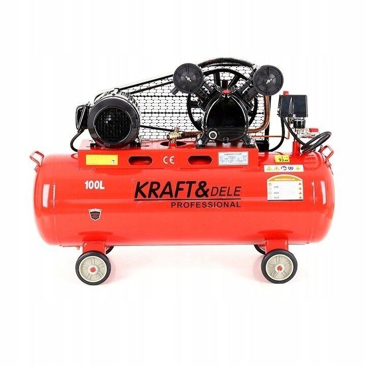 Trifazis oro kompresorius 100L 8Bar 3,4kW Kraftdele KD404 Trifazis oro kompresorius 100L 8Bar 3,4kW Kraftdele KD404