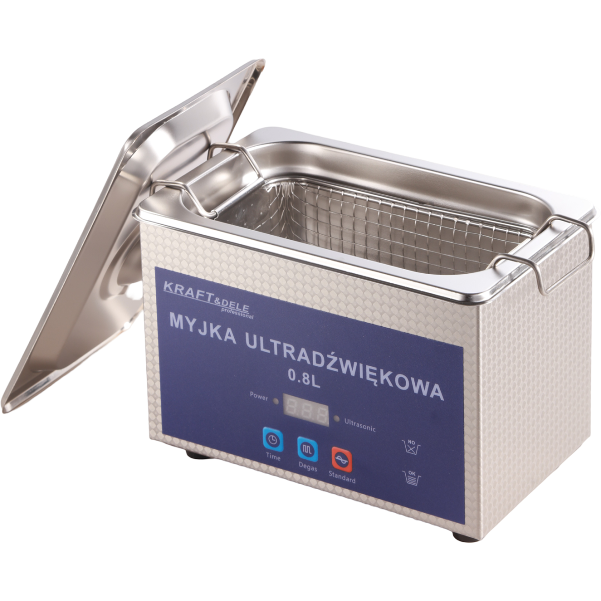 Ultragarsinė plovimo vonelė 0,8 L Kraftdele 10 Ultragarsinė plovimo vonelė 0,8 L Kraftdele 10
