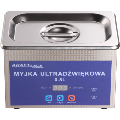 Ultragarsinė plovimo vonelė 0,8 L Kraftdele 9 Ultragarsinė plovimo vonelė 0,8 L Kraftdele 9