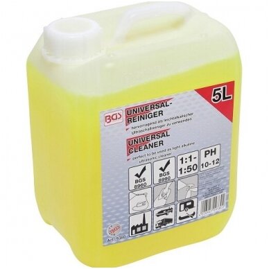 Universalus valiklis 5l skirtas aukšto slėgio ir ultragarso vonelėms BGS Universalus valiklis 5l skirtas aukšto slėgio ir ultragarso vonelėms BGS