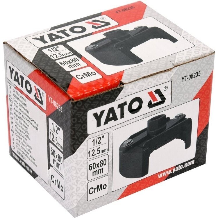 Universalus alyvos filtro raktas | 12,5 mm (1/2") | Ø 60 - 80 mm (YT-08235) 2