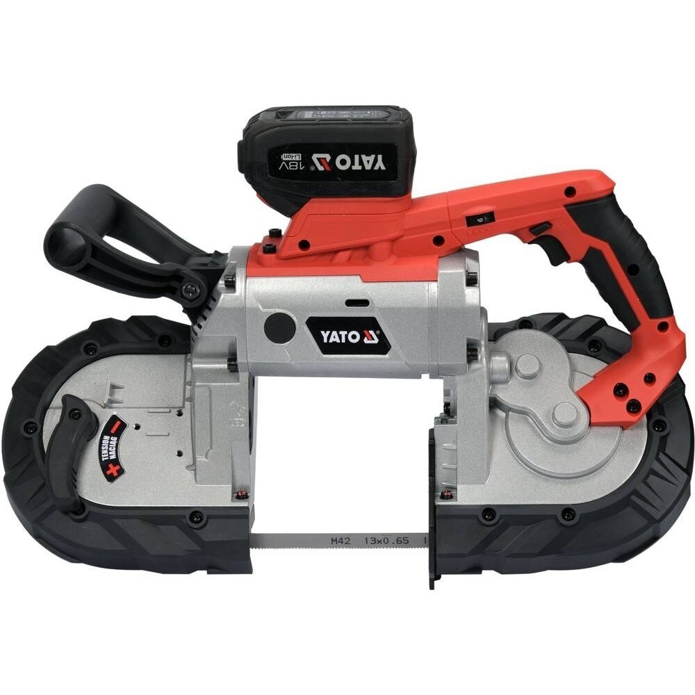 Juostinis akumuliatorinis metalo pjūklas 18V 4,0Ah + Pakrovėjas YATO YT-82187 1 Juostinis akumuliatorinis metalo pjūklas 18V 4,0Ah + Pakrovėjas YATO YT-82187 1