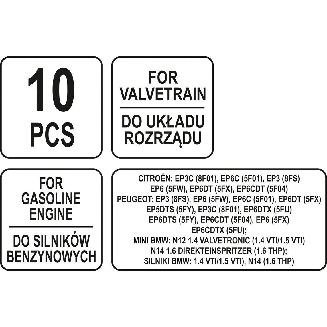 Variklio fiksavimo įrankių rinkinys | BMW / Peugeot / Citroen (YT-06001) 4 Variklio fiksavimo įrankių rinkinys | BMW / Peugeot / Citroen (YT-06001) 4