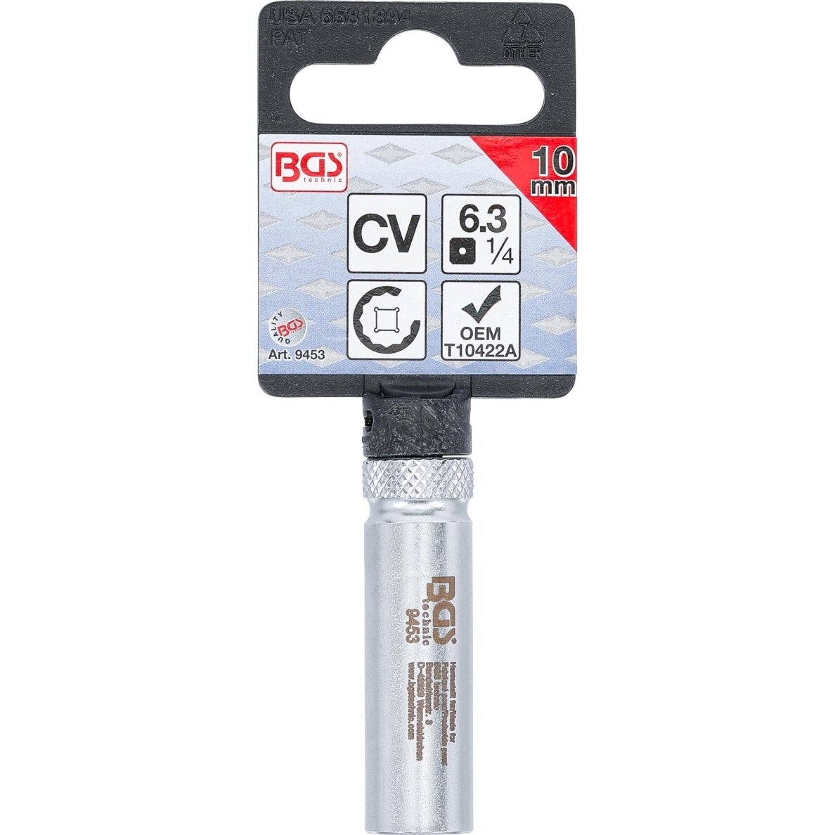 VAG turbokompresoriaus vakuumo slėgio reguliatoriaus galvutė | 10 mm (9453) BGS 3