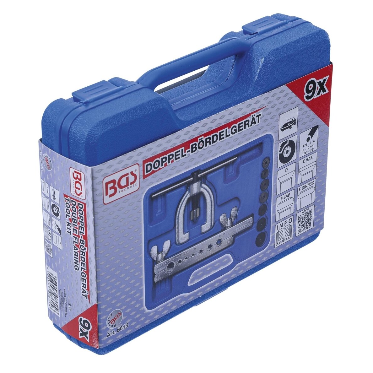 Vamzdelių valcavimo rinkinys | 9 vnt. 8615 BGS Technic 5 Vamzdelių valcavimo rinkinys | 9 vnt. 8615 BGS Technic 5