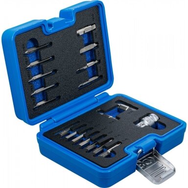 Varžtų ištraukimo rinkinys vidiniam šešiakampiui 1,5 - 10 mm T-Star (Torx) T10 - T55 19 vnt. 9173-1 BGS