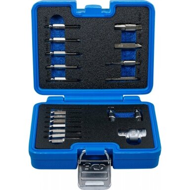 Varžtų ištraukimo rinkinys vidiniam šešiakampiui 1,5 - 10 mm T-Star (Torx) T10 - T55 19 vnt. 9173-1 BGS