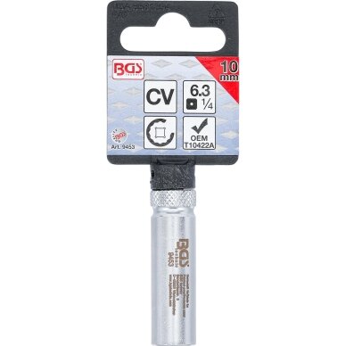 VAG turbokompresoriaus vakuumo slėgio reguliatoriaus galvutė | 10 mm (9453) BGS 3 VAG turbokompresoriaus vakuumo slėgio reguliatoriaus galvutė | 10 mm (9453) BGS 3