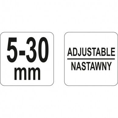 Valytuvų nuėmėjas 5-30mm YATO YT-25145 3 Valytuvų nuėmėjas 5-30mm YATO YT-25145 3