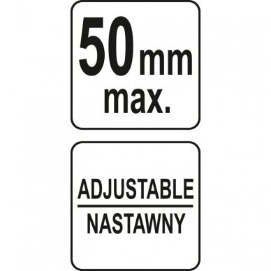 Valytuvų nuėmėjas, dvikojis 50mm YATO YT-08461 3 Valytuvų nuėmėjas, dvikojis 50mm YATO YT-08461 3