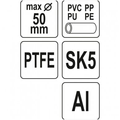 Vamzdžio pjoviklis 0-50mm PTFE 4 Vamzdžio pjoviklis 0-50mm PTFE 4