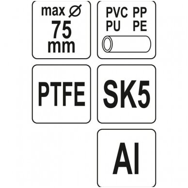 Vamzdžio pjoviklis 0-75mm PTFE 4