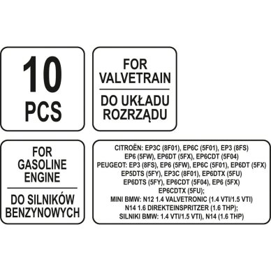 Variklio fiksavimo įrankių rinkinys | BMW / Peugeot / Citroen (YT-06001) 4 Variklio fiksavimo įrankių rinkinys | BMW / Peugeot / Citroen (YT-06001) 4