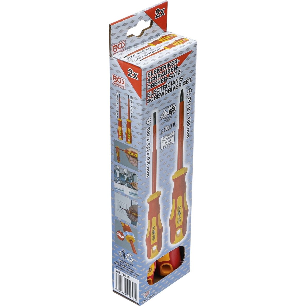 VDE atsuktuvų rinkinys | 2 vnt. BGS 1 VDE atsuktuvų rinkinys | 2 vnt. BGS 1