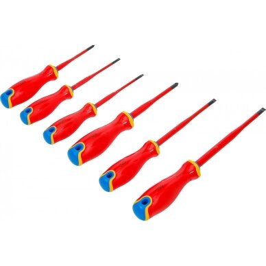 VDE atsuktuvų rinkinys | ypač plonas antgalis | 6 vnt. BGS 2 VDE atsuktuvų rinkinys | ypač plonas antgalis | 6 vnt. BGS 2