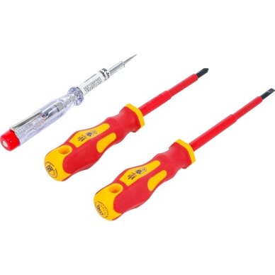 VDE elektriko atsuktuvų rinkinys | 3 vnt. BGS 1 VDE elektriko atsuktuvų rinkinys | 3 vnt. BGS 1