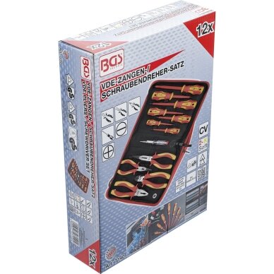 VDE replių / atsuktuvų rinkinys | 12 vnt. BGS 5 VDE replių / atsuktuvų rinkinys | 12 vnt. BGS 5