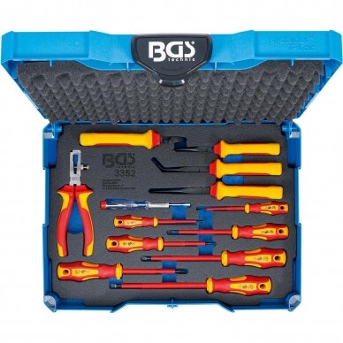VDE replių ir atsuktuvų rinkinys BGS-technic 13 vnt. 3