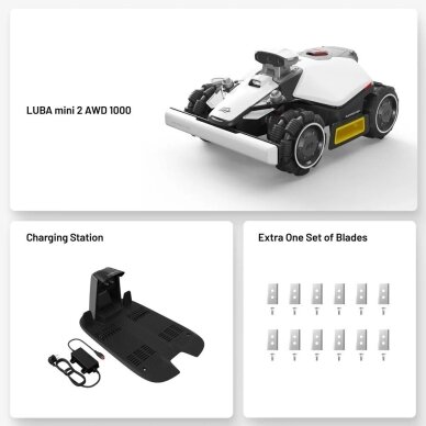 Vejapjovė robotas MAMMOTION Luba Mini 2 AWD 1000 5