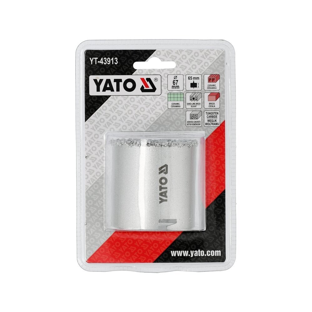 Volframo-karbido karūna | 67 mm YATO 3 Volframo-karbido karūna | 67 mm YATO 3